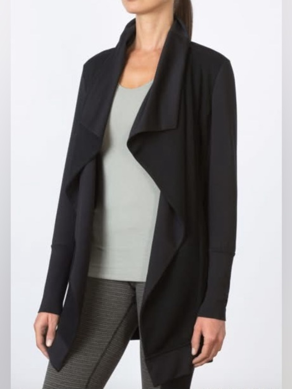 MPG Women’s Black Mynx Cardigan Sweater, Size Small
